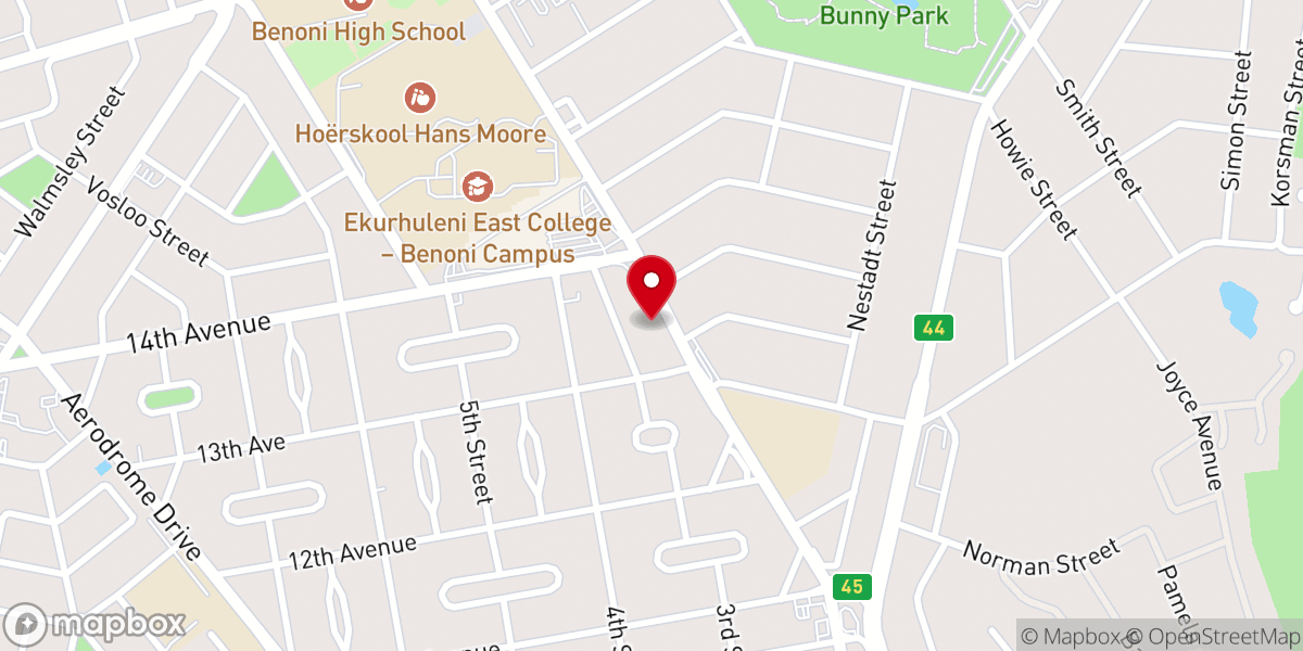 Map showing location of All Souls Anglican Church