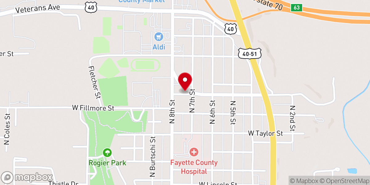 Map showing location of Mary Ann's