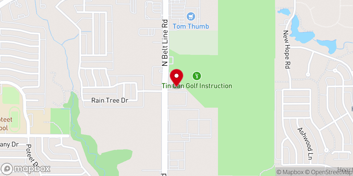 Map showing location of Dallas Apostolic Church