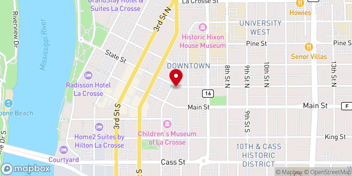 Map showing location of Cornerstone Community Church