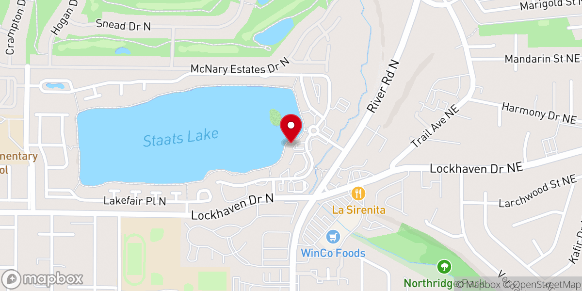Map showing location of Oregon Ministry Network