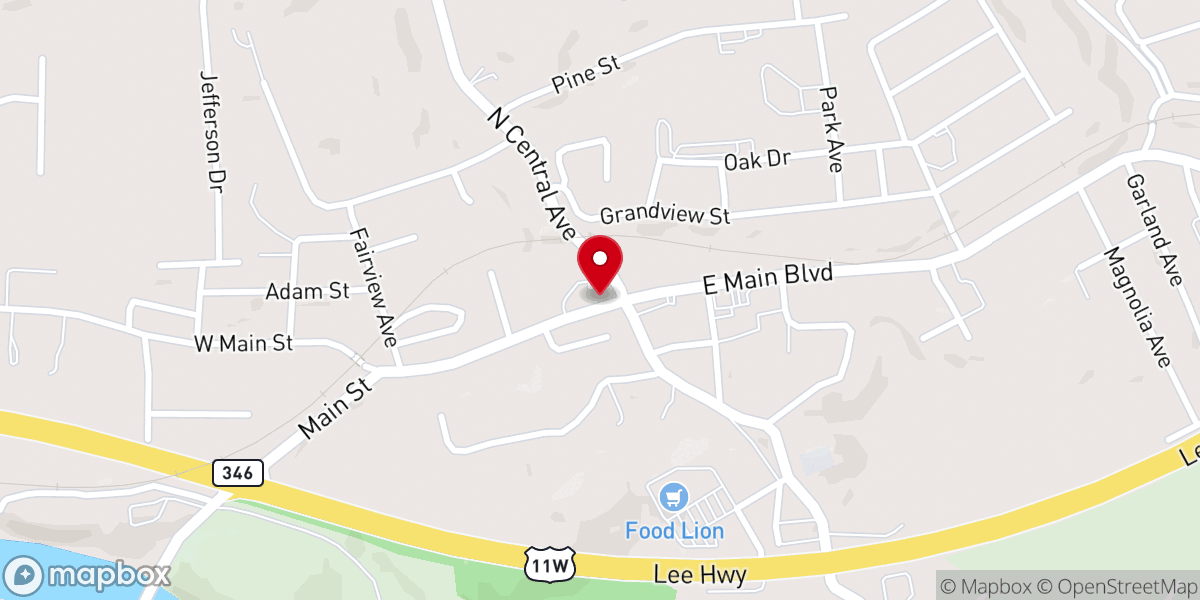 Map showing location of Church Hill