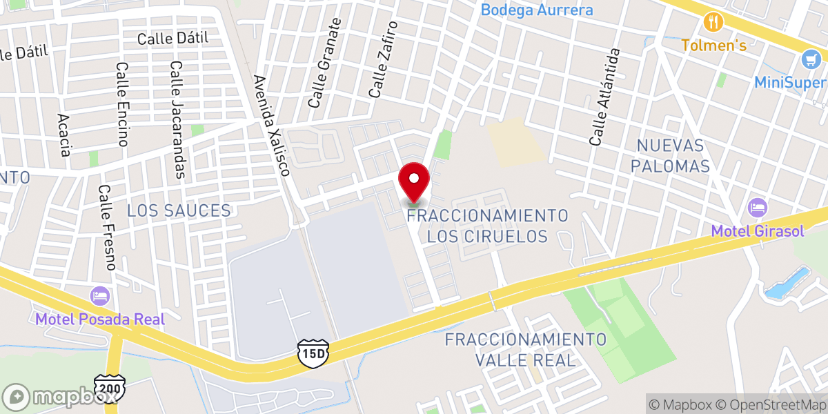 Map showing location of Iglesia Jesús Resucitado