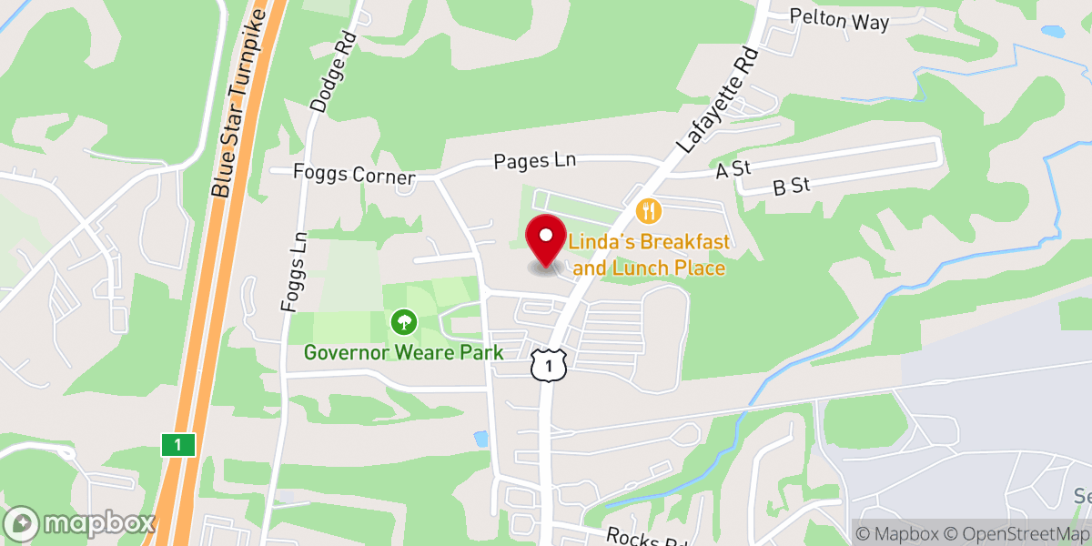 Map showing location of Church of Christ