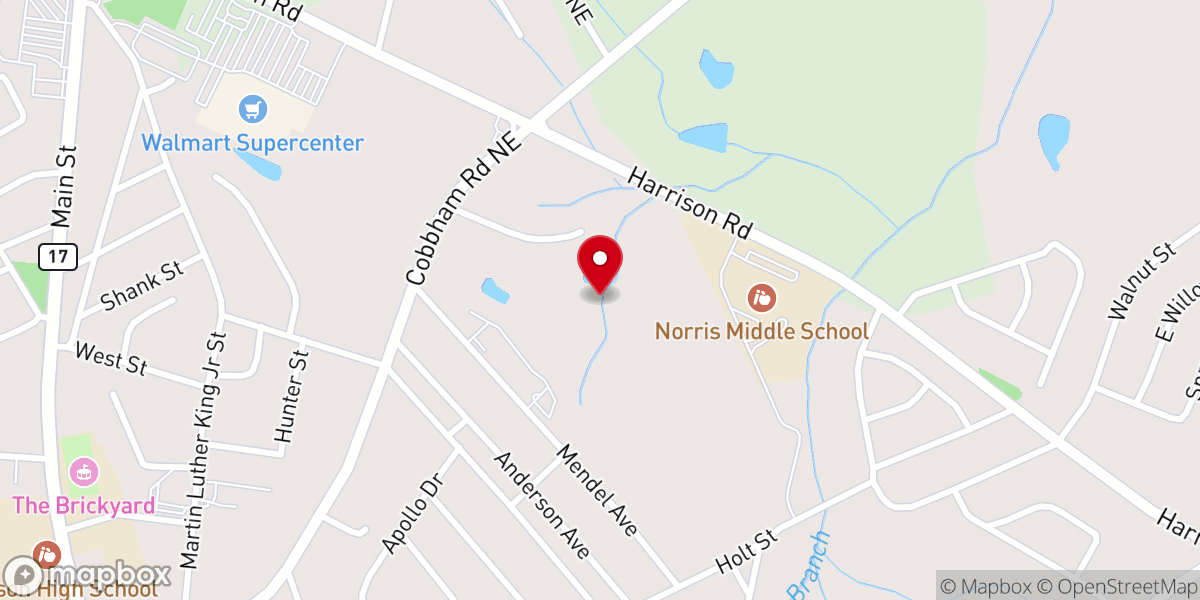 Map showing location of Springfield Imani Ministry Inc