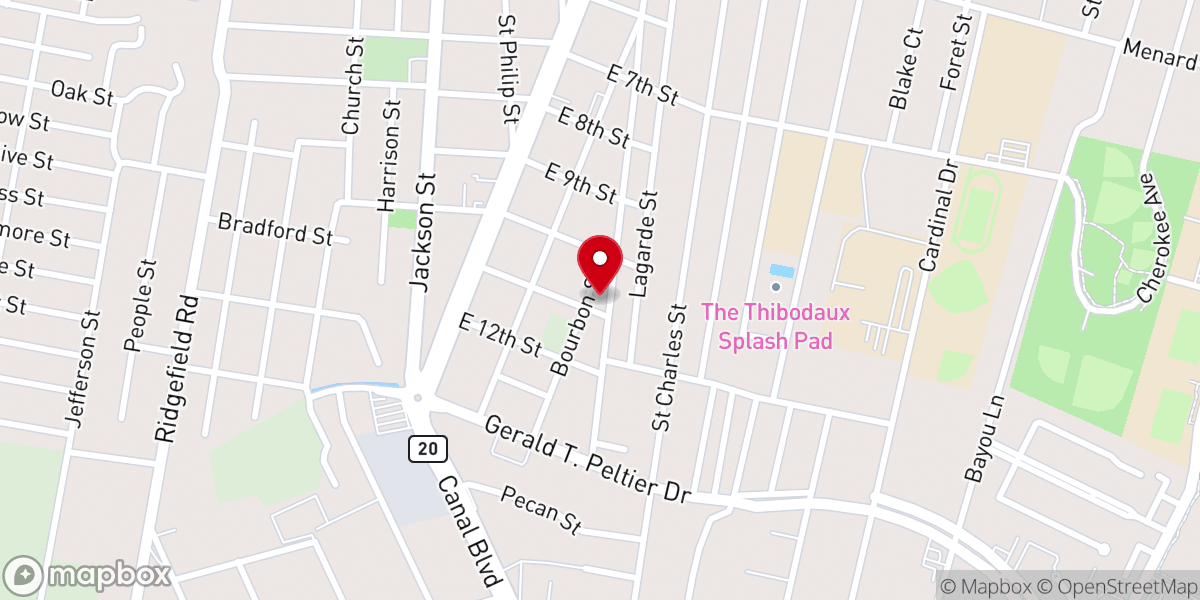 Map showing location of St Luke Community Center