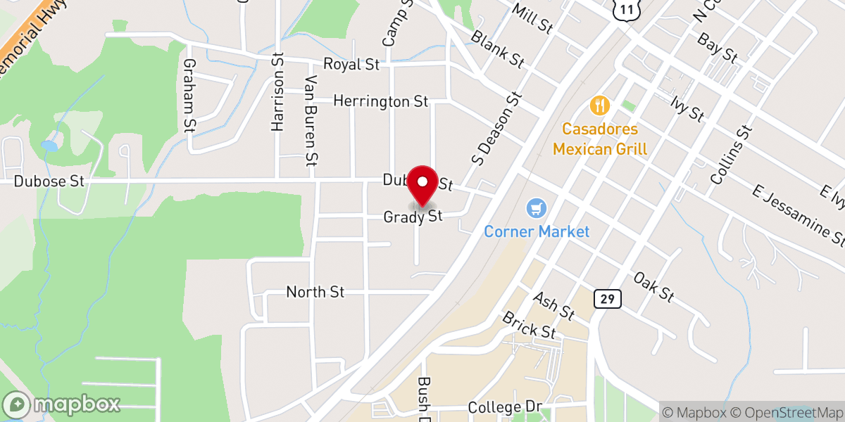 Map showing location of Bethel Apostolic Ministries