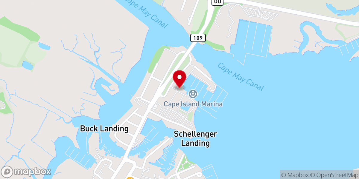 Map showing location of Utsch's Marina