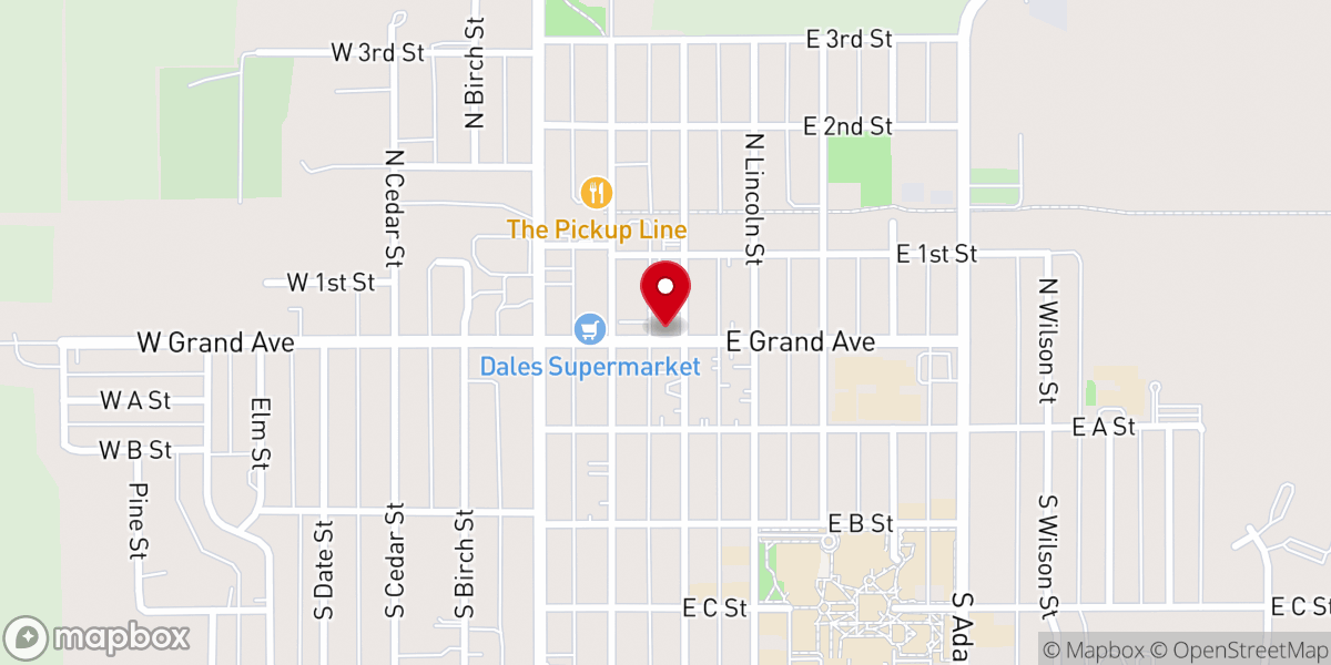 Map showing location of City of Hillsboro City Hall