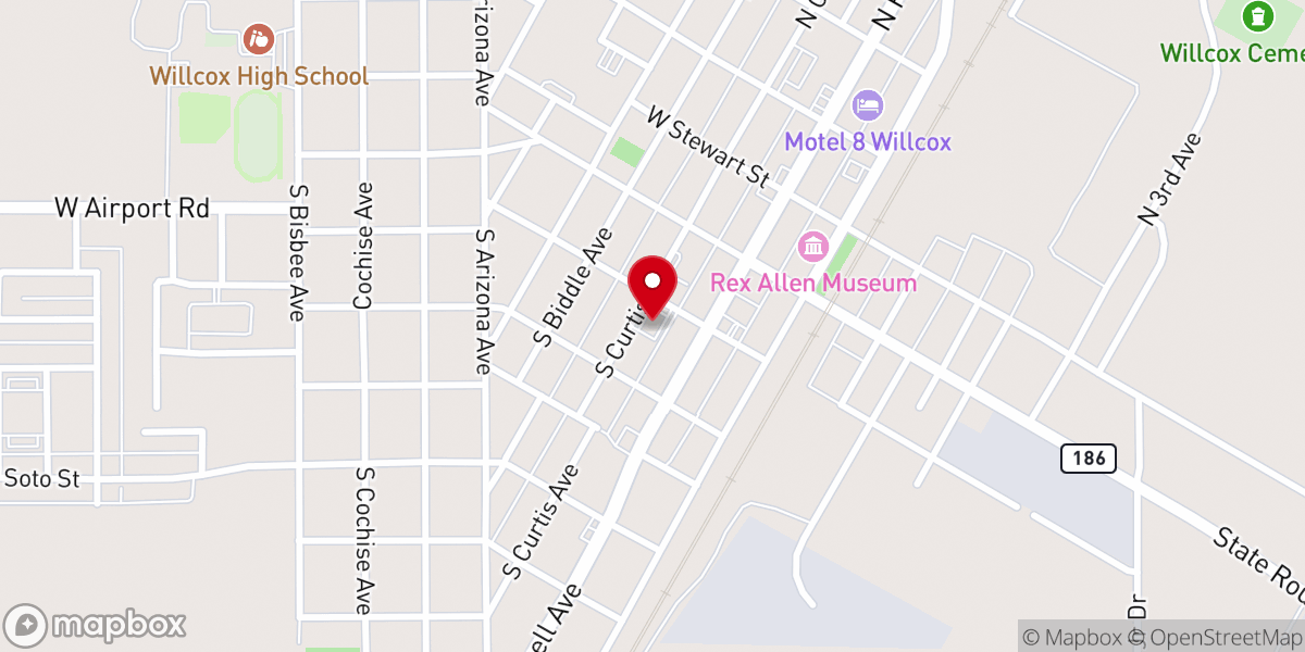 Map showing location of Apostolic Christian Church