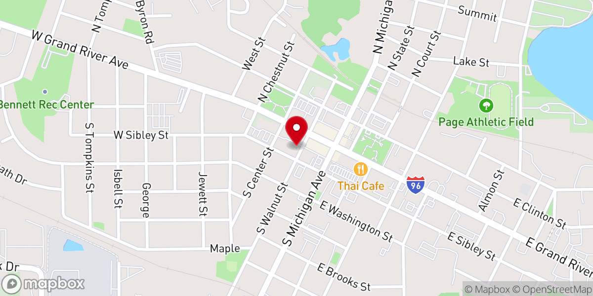 Map showing location of All Saints Chapel