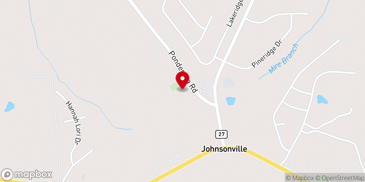 Map showing location of Countryside Presbyterian Church