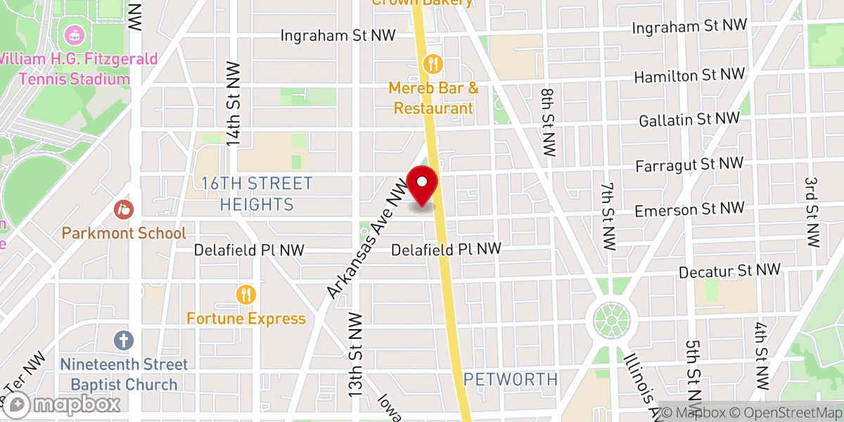 Map showing location of Saint Joseph Baptist Church