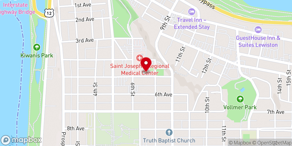Map showing location of Saint Stanislaus Church