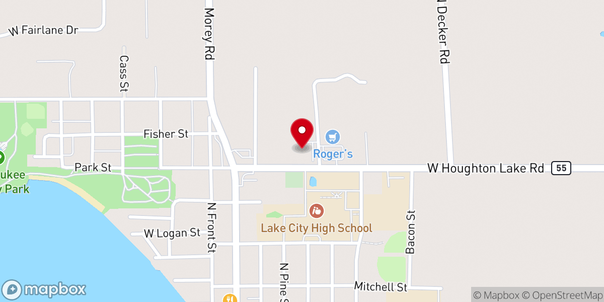 Map showing location of Evangelical Presbyterian Church