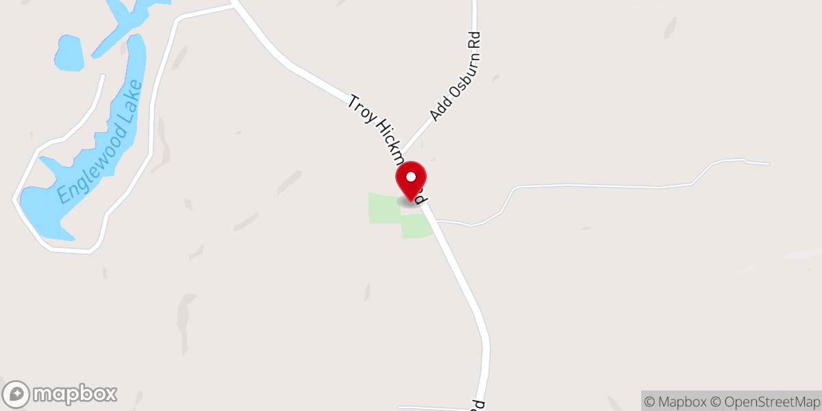 Map showing location of Mount Ararat C. P. Church