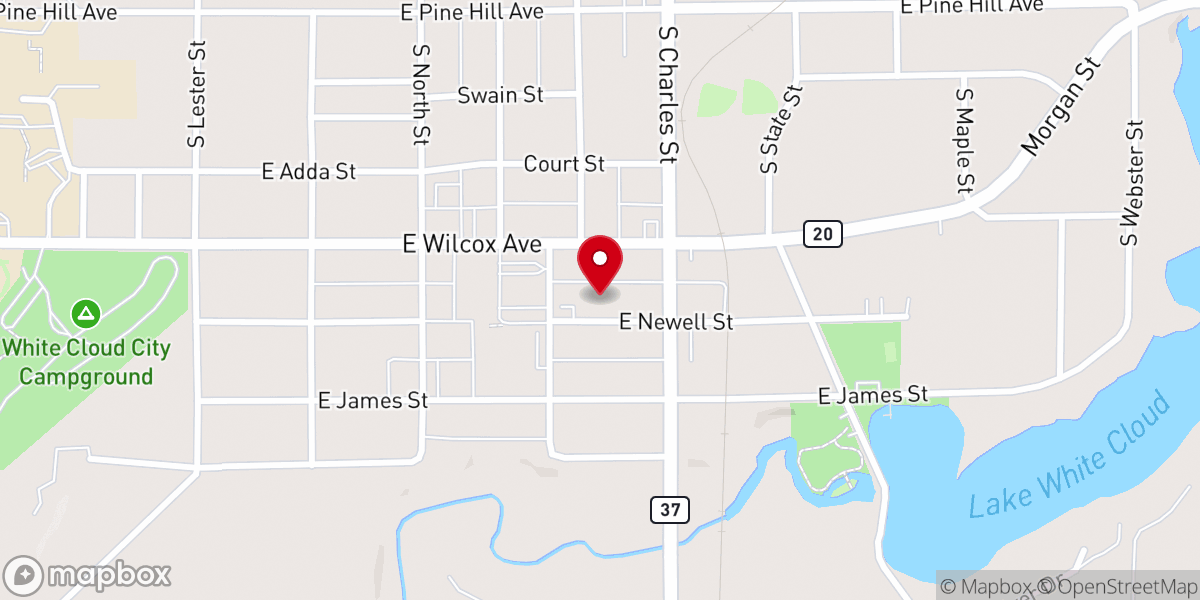 Map showing location of Benny's House food pantry