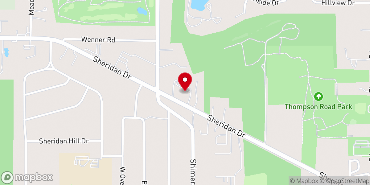 Map showing location of Holy Cross Lutheran Church