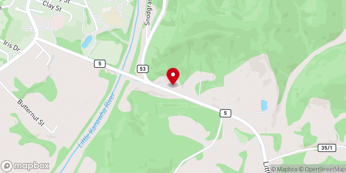 Map showing location of New Life Worship Center