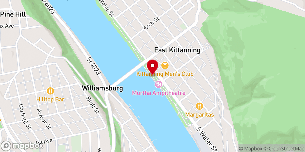 Map showing location of Riverfront Park