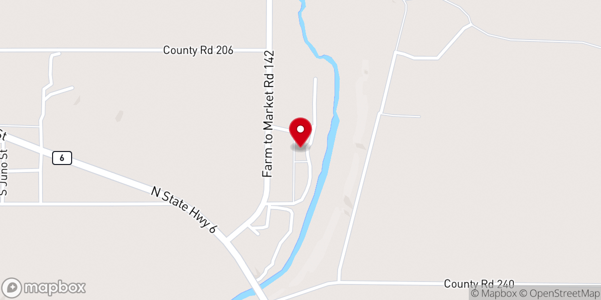 Map showing location of Big Country Baptist Assembly
