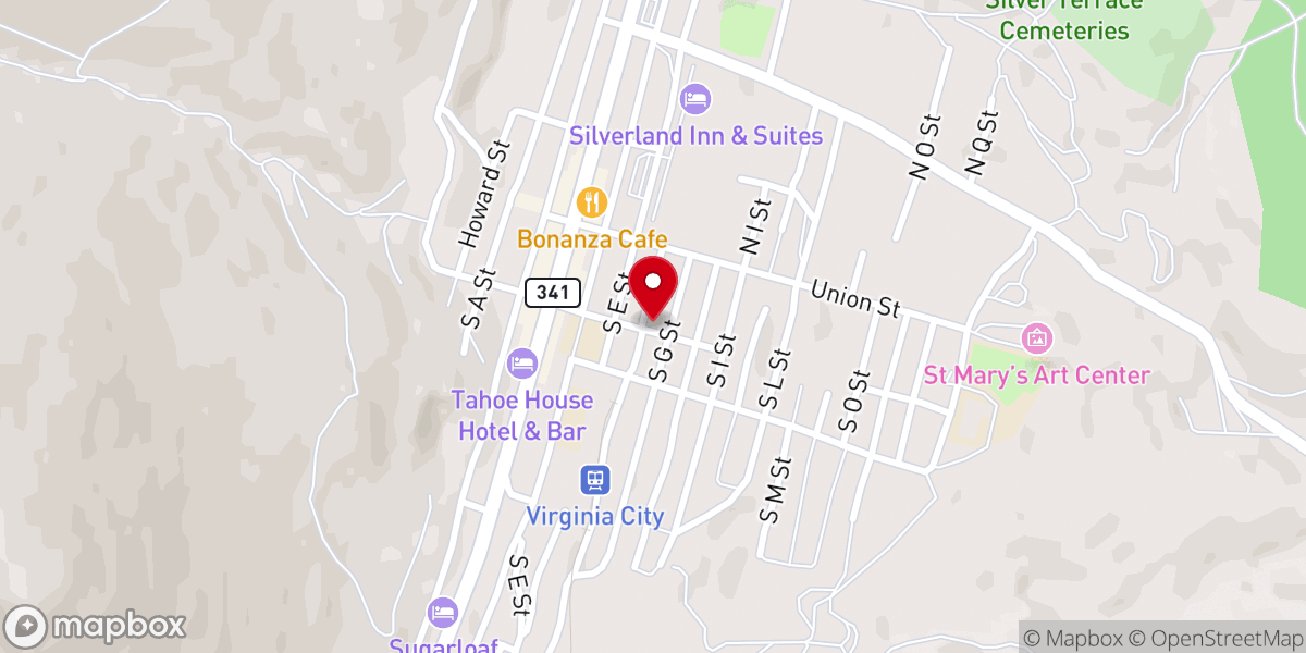 Map showing location of St. Paul the Prospector Episcopal Church