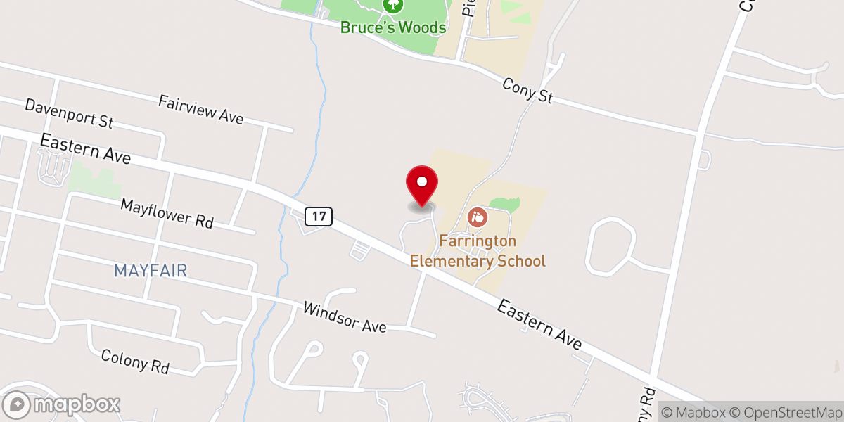 Map showing location of New Life Christian Fellowship
