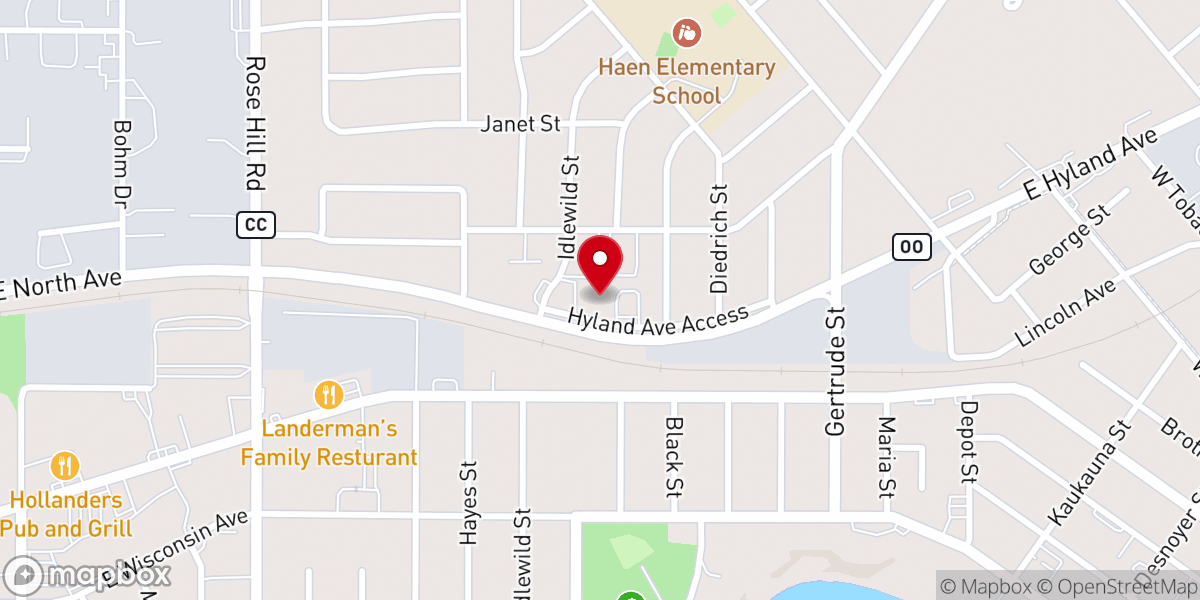 Map showing location of Encounter Church