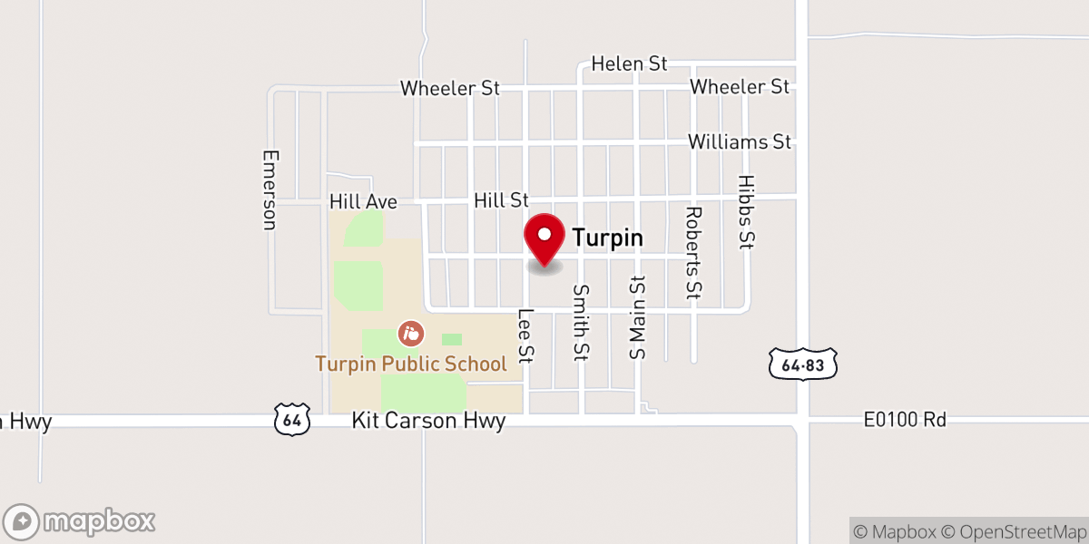 Map showing location of United Methodist Church