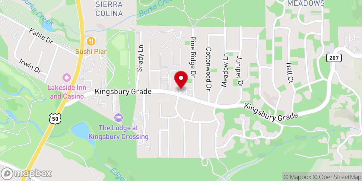 Map showing location of "I Do" Tahoe Weddings