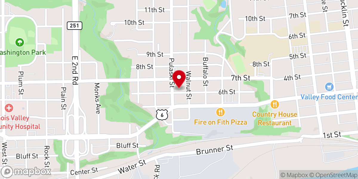 Map showing location of Saint Valentine Church