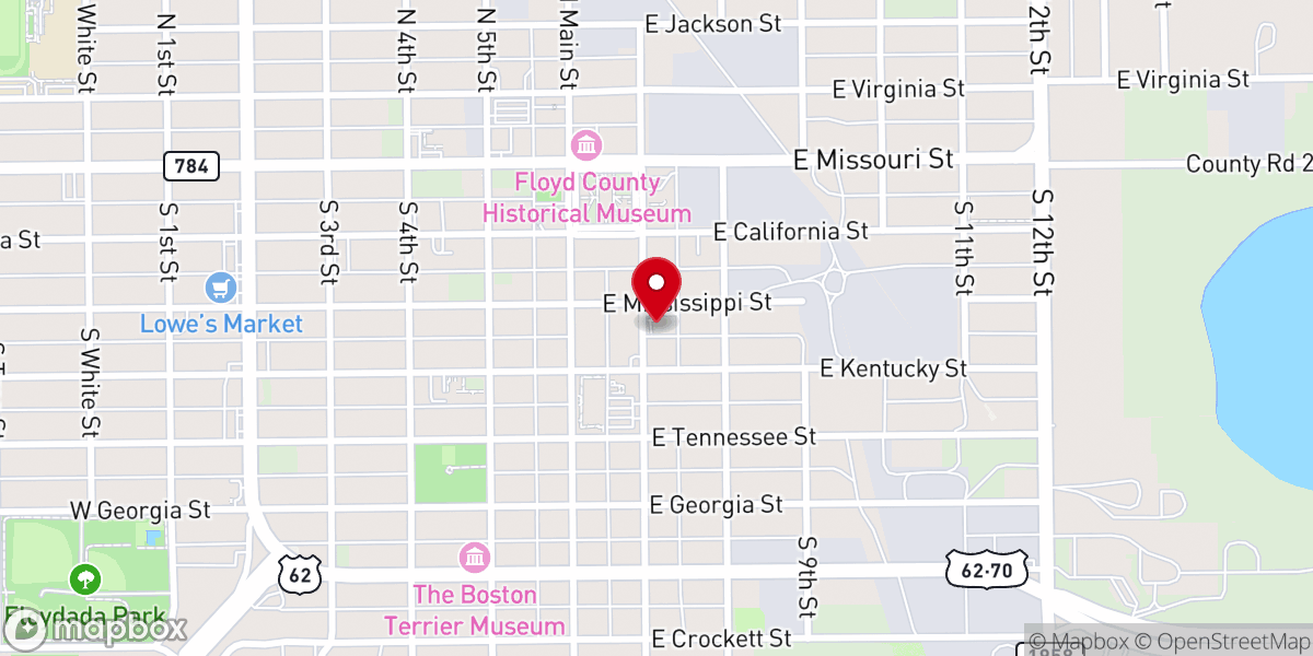 Map showing location of St. Mary Magdelen Catholic Church