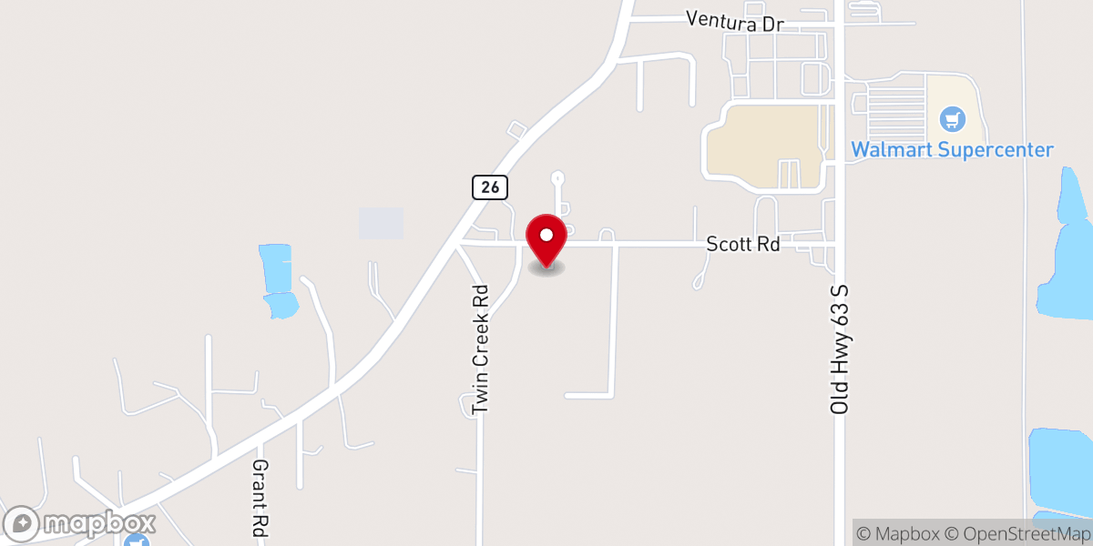 Map showing location of St Lucy Catholic Church