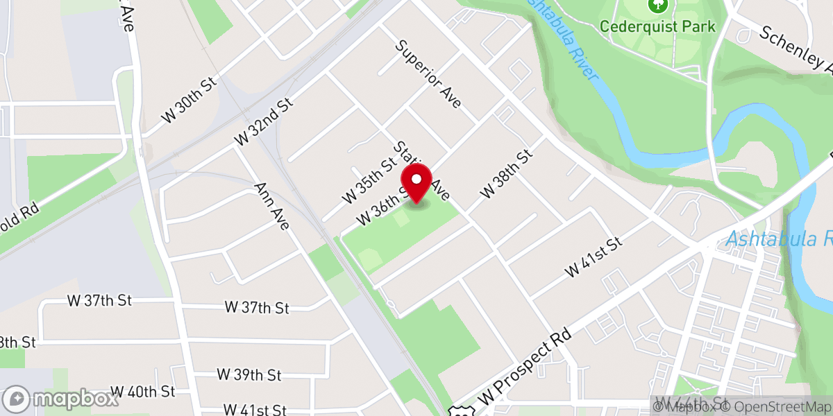 Map showing location of G.O. Community Development Corporation