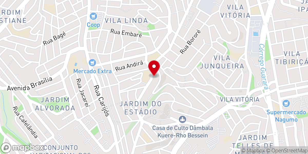 Map showing location of Igreja Assembléia de Deus