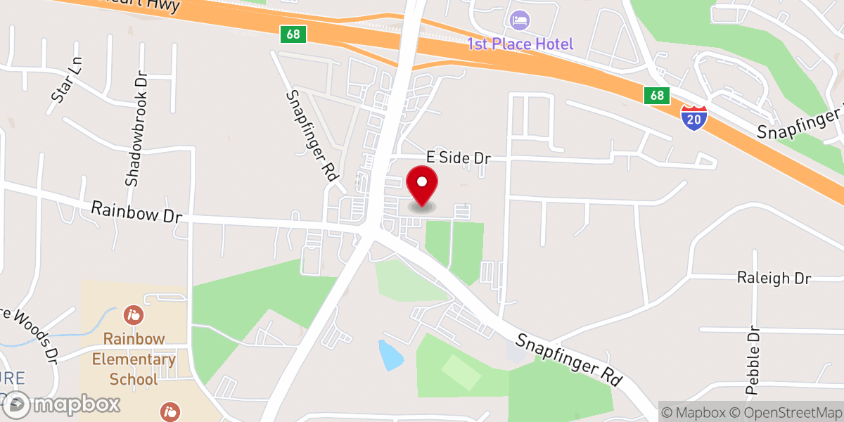 Map showing location of Catherdral of Grace Church