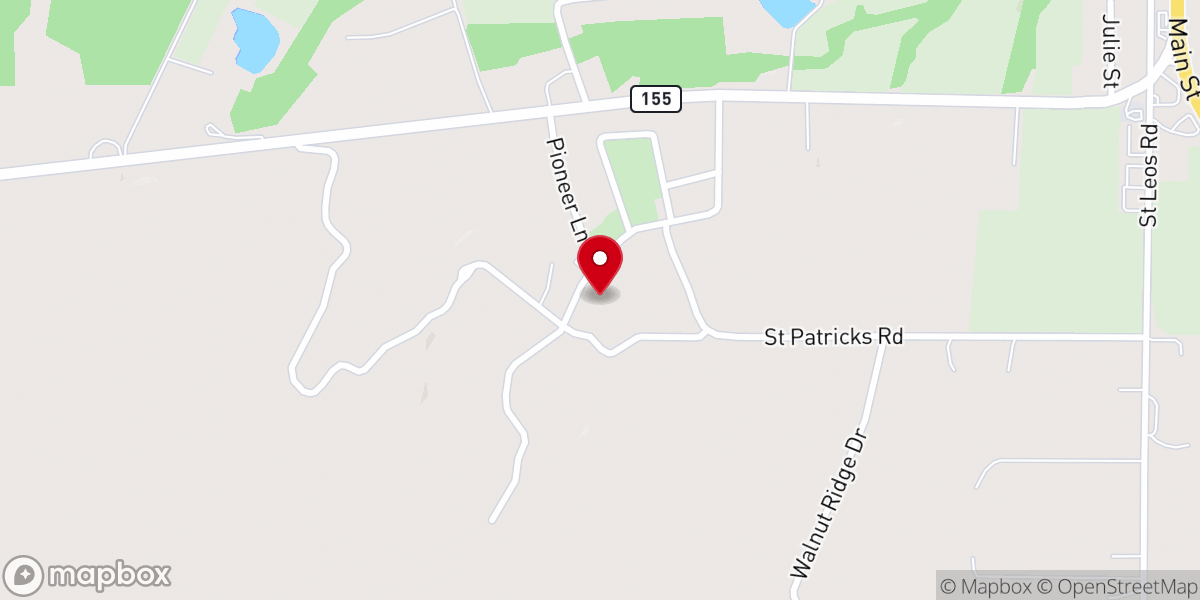 Map showing location of Ruma Convent