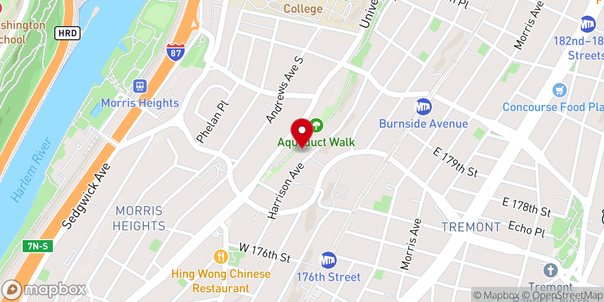 Map showing location of House of the Lord Ministries