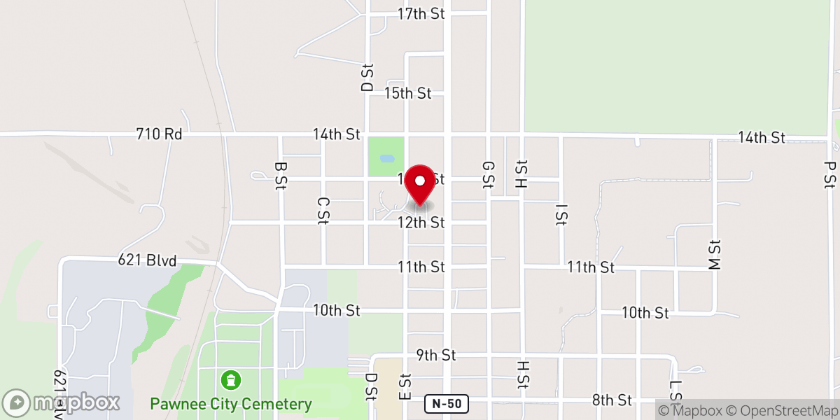 Map showing location of Zion Lutheran Church
