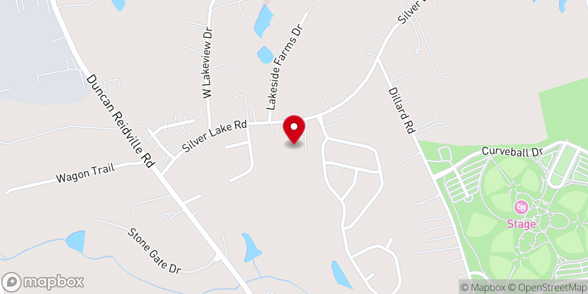 Map showing location of West Spartanburg Baptist Church