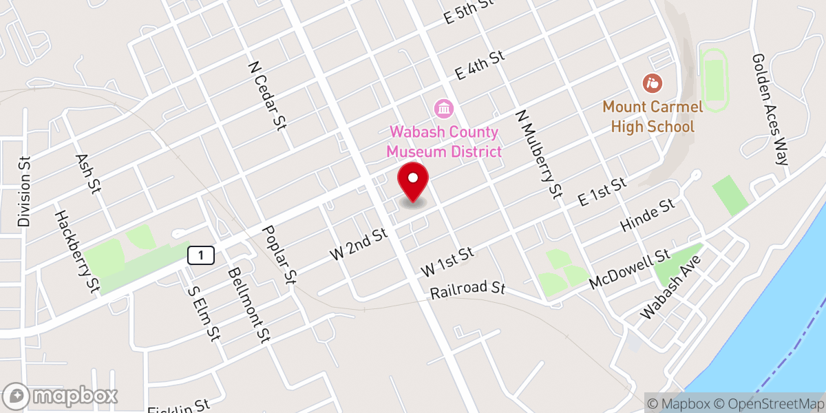 Map showing location of Heartland Worship Center