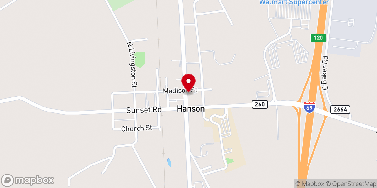 Map showing location of Calvary Temple Community Church
