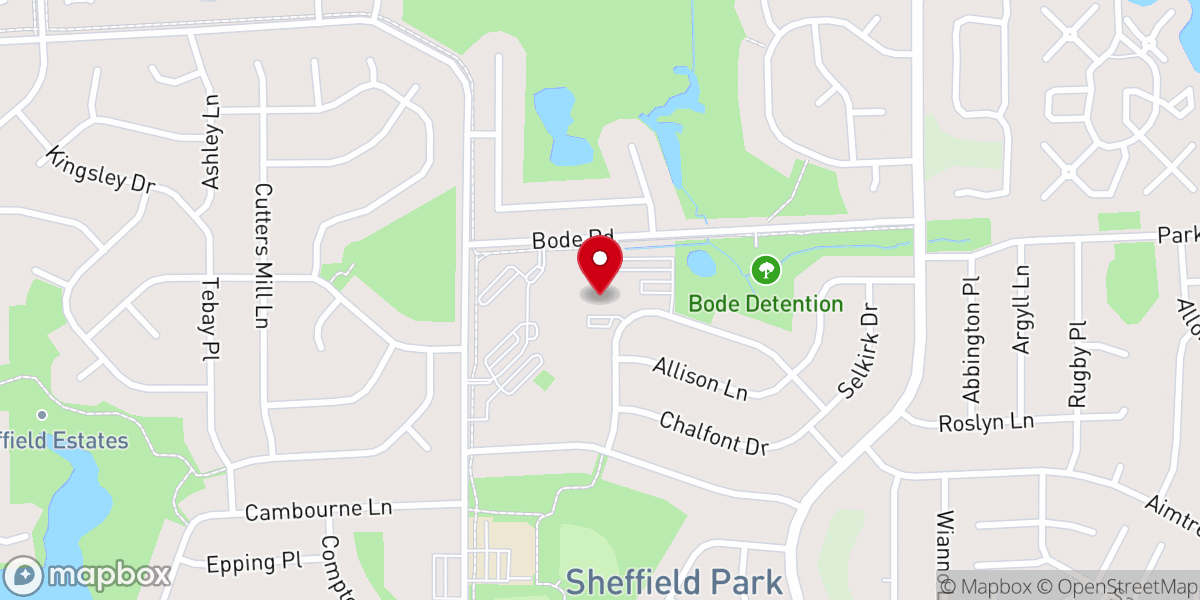 Map showing location of Church of the Holy Spirit (St. Gregory of Nyssa Parish)