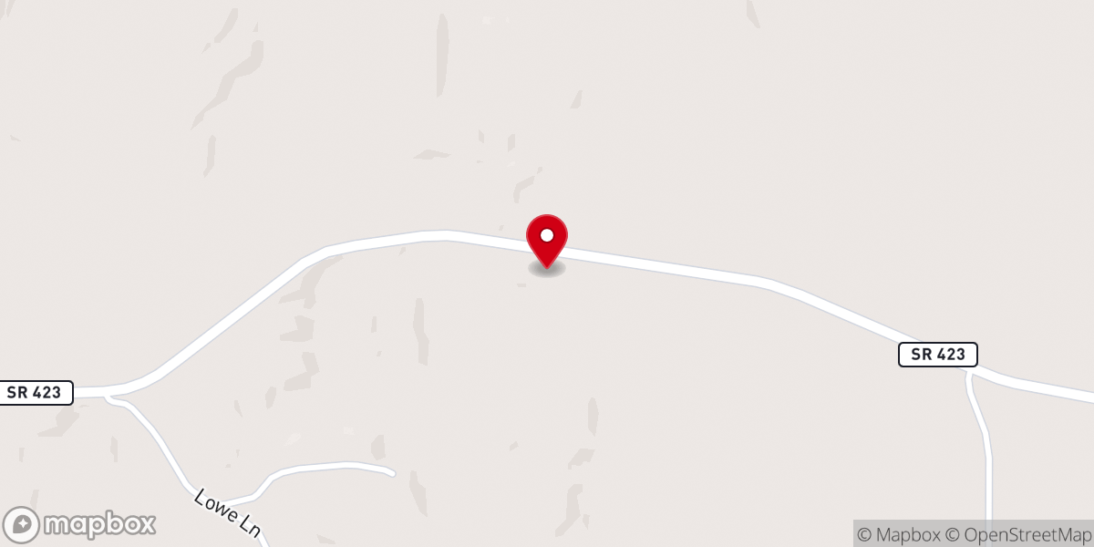 Map showing location of Primitive Baptist Church