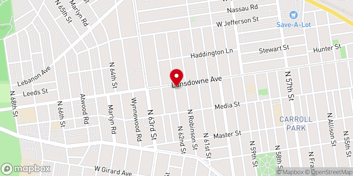 Map showing location of Good Samaritan Baptist Church