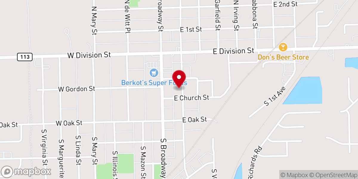 Map showing location of Assumption Religious Education
