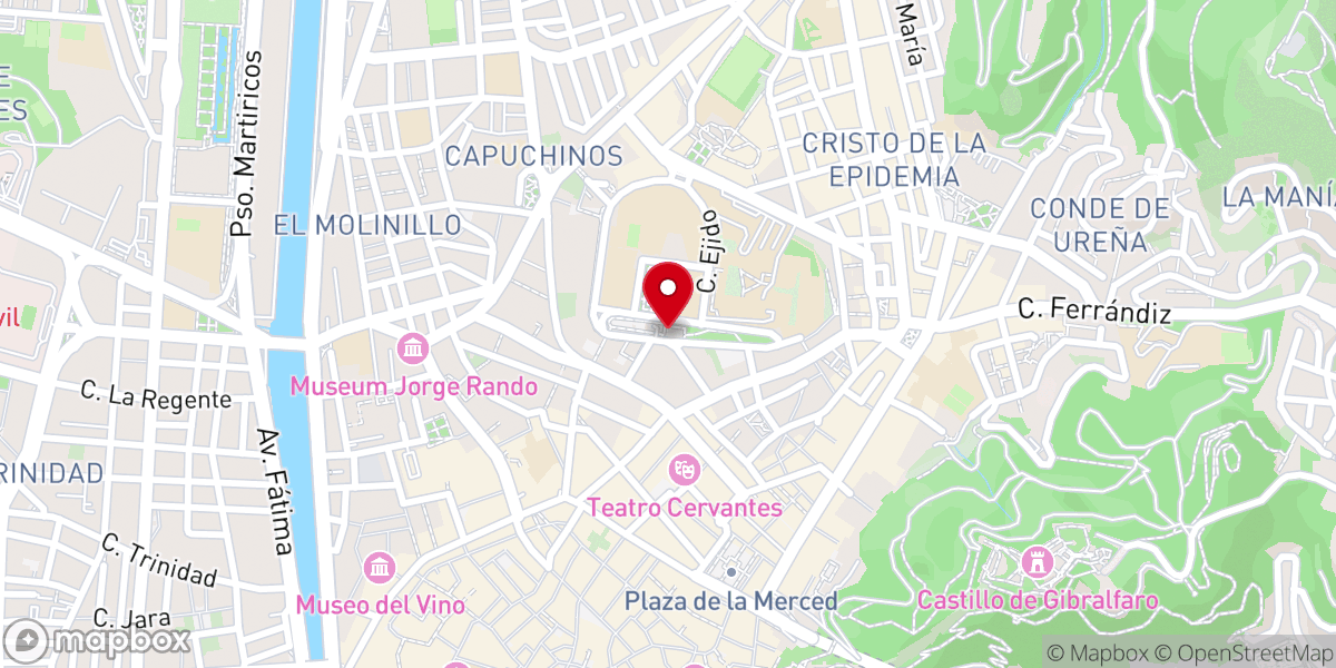Map showing location of Parroquia El Buen Pastor