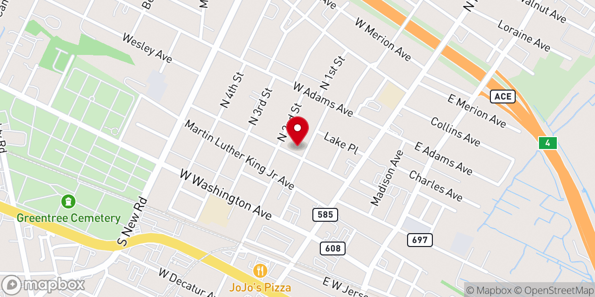 Map showing location of Crossroads Fellowship