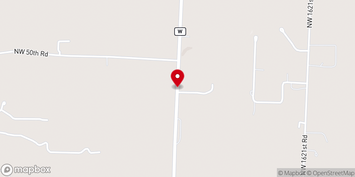 Map showing location of Grace Pentecostal Church