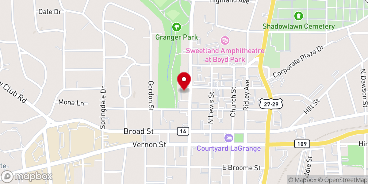 Map showing location of Saint Marks Episcopal Church